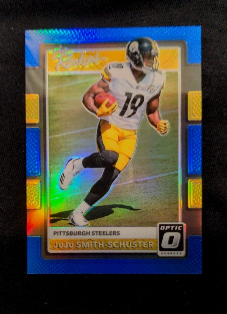 JUJU SMITH SCHUSTER 2017 DONRUSS OPTIC THE ROOKIES BLUE HOLO RC #D/149