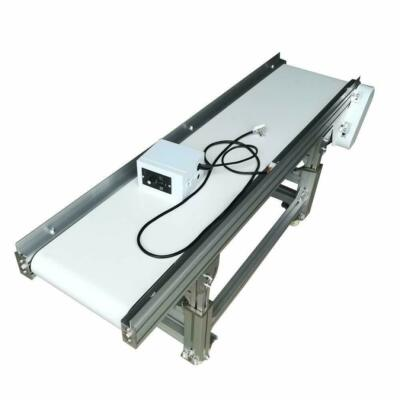 #ad Food Grade PU Belt 59quot; Long Conveyor Bet 12quot; wide Adjustable Stand and speed $999.75