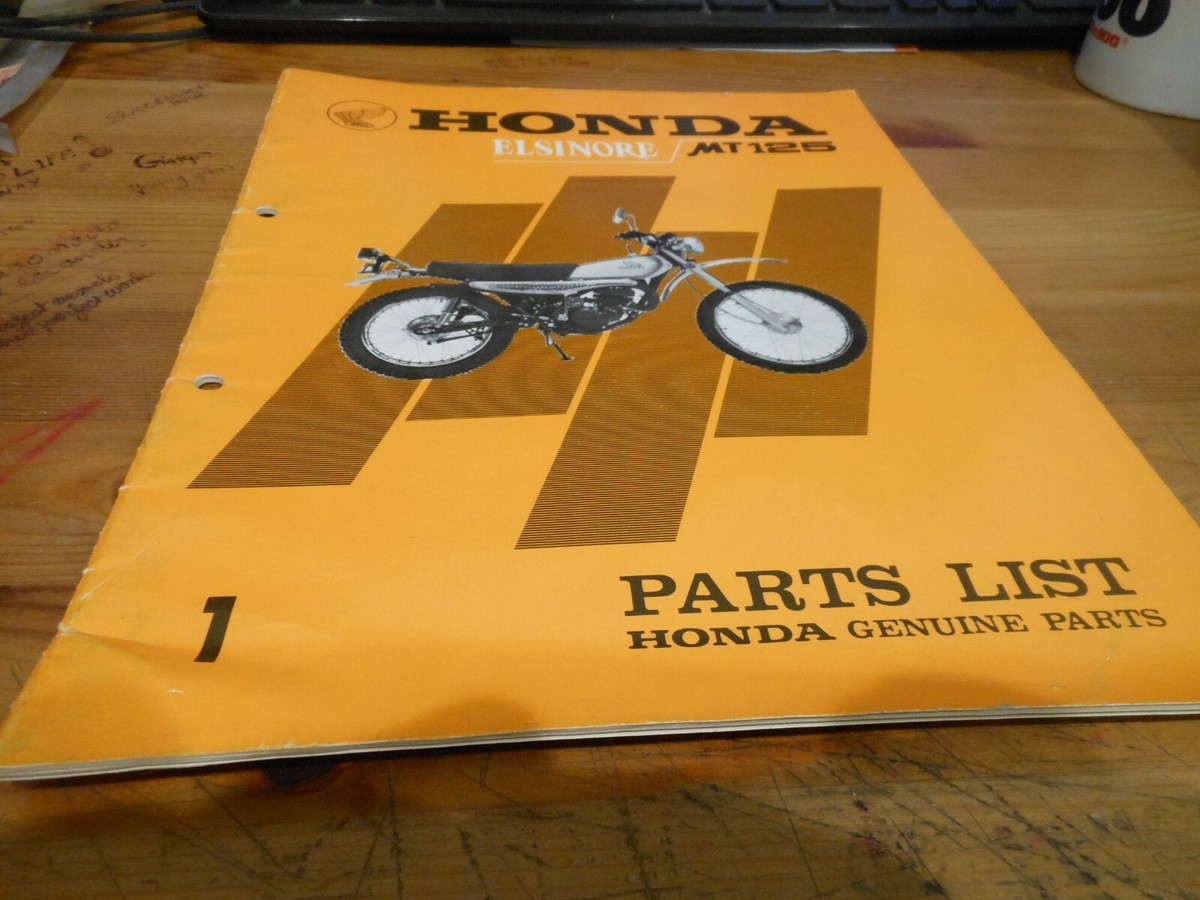 Honda OEM PARTS LIST Book Elsinore MT125 # 1336101 | eBay