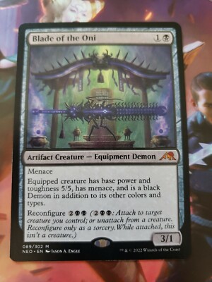 Pack Fresh NM Blade of the Oni Kamigawa Neon Dynasty MTG Magic the Gathering 
