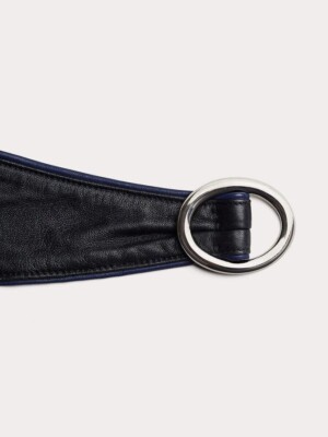 Diane von Furstenberg DVF Black Leather Belt Small Diane von Furstenberg Size S Belts for Women for sale | eBay main image 3