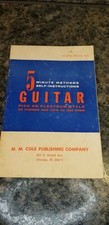 5 Minute Methods Self-Instructions Guitar Booklet M. M. Cole Pub. Co. Lot 1011