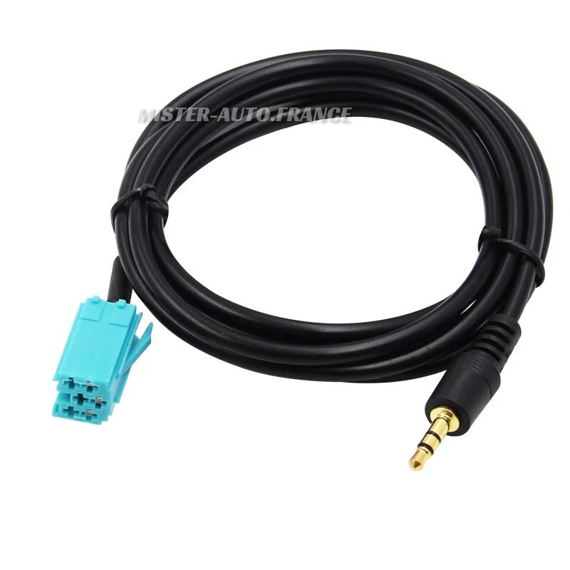 Adaptateur Cable Auxiliaire MP3 Autoradio RENAULT✅UDAPTE LIST Clio Mégane Scénic - Photo 4/4