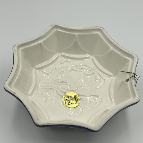 ABC Bassano Made in Italy Wall Art Pottery Mold Pink Purple Flower Octagon 5" - Picture 8 of 8