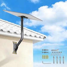 Starlink Gen 3 Mount, 180  Adjustable, Heavy-Duty Metal, Gray, Wall/Roof Mount