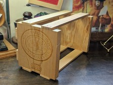 Napa Valley Box Company Embossed Wooden Crate CD Holder VINTAGE Disc Storage 10"
