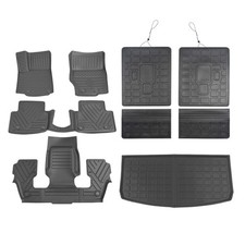 6seats Floor Mats Fit Jeep Grand Cherokee L 2021-2025 Cargo Liner Backrest Mats
