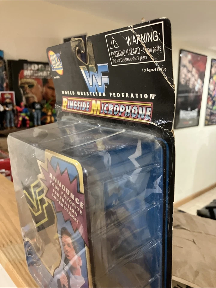 WWF Vince McMahon Ringside Microphone Jakks RARE HTF 1997 Vintage WWE - Image 4 of 4