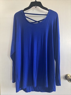 Signature Weekend Women s Long Sleeve Pullover Top Size L, Zigzag Back, Tunic