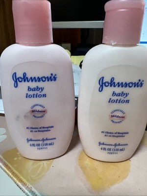 Vtg Johnson's ORIGINAL Pink Baby Lotion 4 Oz Bottles Discontinued- READ DESCRIP.