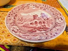 RED SPODE ENGLAND ARCHIVE COLLECTION TRADITIONS SERIES LUCANO 10 3/8" PLATE