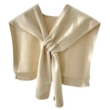 Women Shawl Wrap, Knitted Scarf Cape Pashmina Shawls, Fashion Shrug Solidbeige
