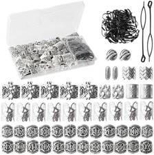 81PCS Viking Hair Beads Beard Ornaments Set - Premium Hair Jewelry and Dreadlo