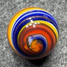 Handmade Marble Gold Lutz ( corkscrew - Spiral ) 1 Inch +-  (S12) — photo 4