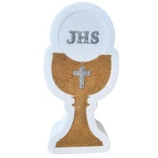 Calice Comunione in Polistirolo Elegante | Centro Tavola Decorativo 25x13x4,5 cm