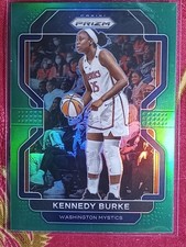 Kennedy Burke 2022 Prizm WNBA basketball GREEN PRIZM #78 Washington Mystics