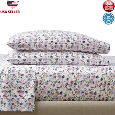 100 Cotton Sateen 4 Pieces Sheet Set 300 Thread Count Ultra-soft Queen Unisex