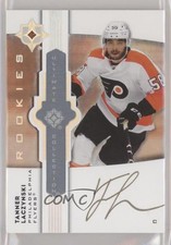 2021-22 Upper Deck Ultimate Collection Emblems Rookies Tanner Laczynski Auto 7i2