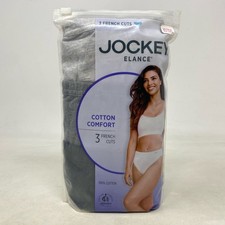 Jockey Elance Women s Plus French Cut Underwear 3-Pack, Gray Heather Assorted