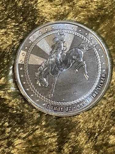 1 TROY OZ .999 Fine Silver SCOTTSDALE MINT Ride For The Brand w/ PRIVY⭐️⭐️⭐️⭐️⭐️