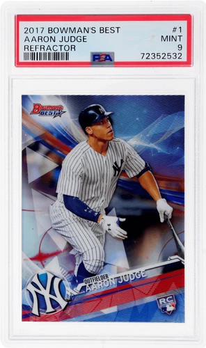 2017 Bowman's Best Aaron Judge Refractor #1 PSA 9