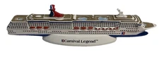 Carnival Cruise Lines Legend 11” Cruise Ship Resin Model Figure no box