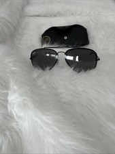 Ray-Ban Blaze Aviator Unisex Sunglasses - Black Demigloss/Grey Gradient RB3584N