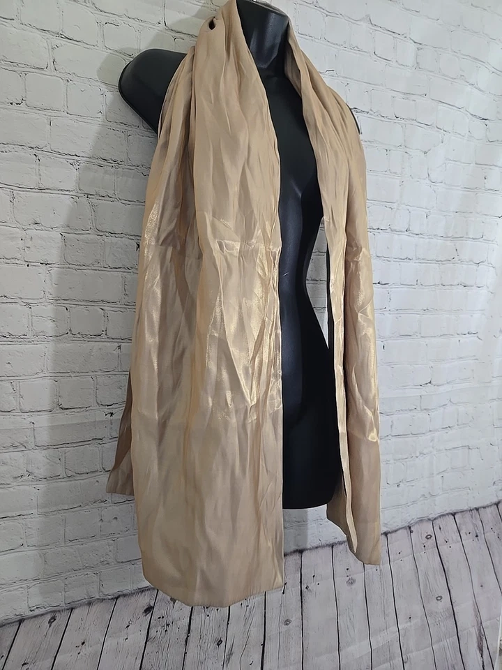 Mantón envolvente metálico Cejon 17x70 mezcla de rayón boho Foto 3 de 4