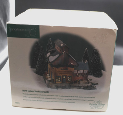 Department 56 Dickens Village North Eastern Sea Fisheries Lighted Building BOXED