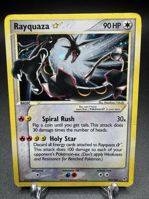 Ex Deoxys Rayquaza Gold Star 107/107 Ultra Rare Holo！