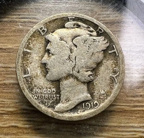 1919-D Mercury Dime - Actual Coin Shown - Free Shipping & Tracking INV#265