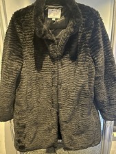 Image of Dorothy Perkins Size 12 Petite Fur Coat