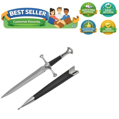 Stainless Steel Medieval Short Sword with Sheath - Perfect for Cosplay Events