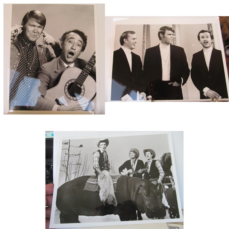 Vintage Glen Campbell Comedy Hour Photographs Pat Paulsen Smothers Brothers