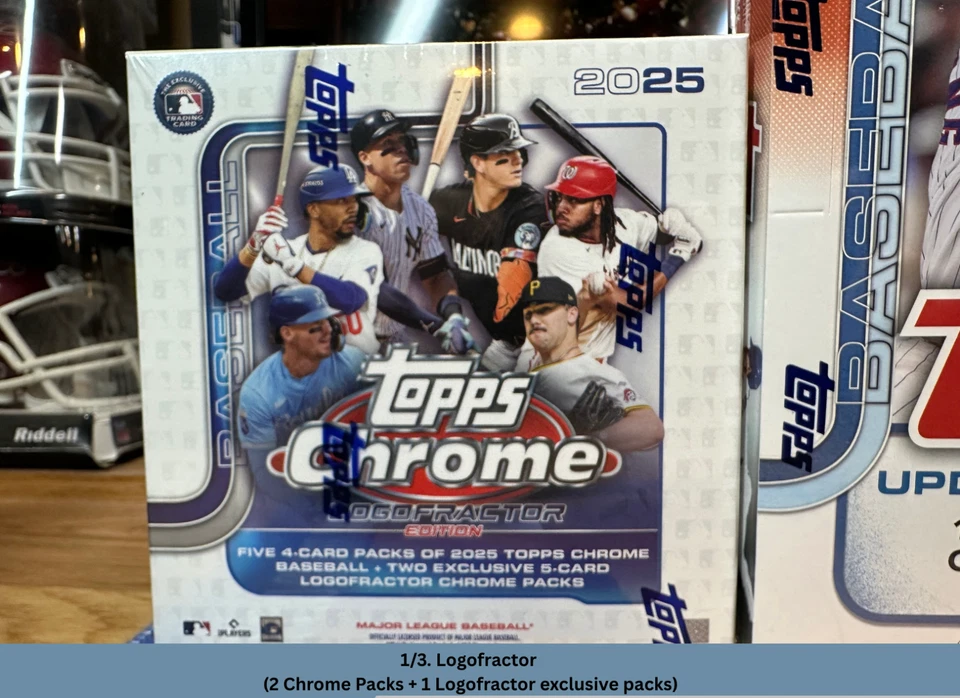 Oakland Athletics Hobby Box BREAK 2025 MLB 1/2 Topps Update 1/4 Chrome - Image 2 of 4