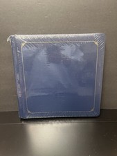 CREATIVE MEMORIES Navy Blue Gold Trim Old Style 12 x 12 Coverset Album NEW