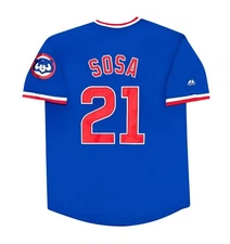 Sammy Sosa 1989 Chicago Cubs Royal Blue Cooperstown Away Jersey Mens Large