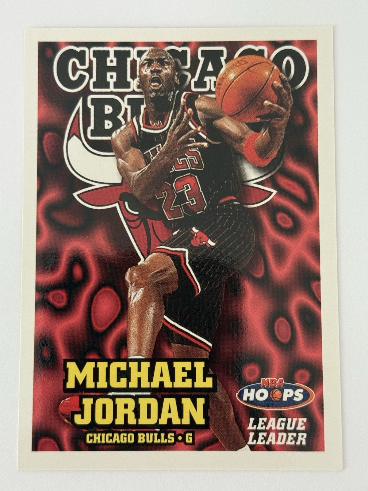 1997 Skybox Hoops Michael Jordan League Leaders #1 Chicago Bulls HOF