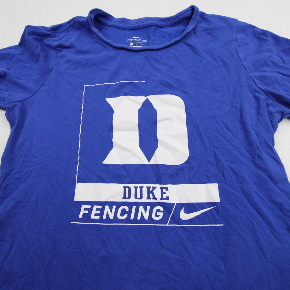 Camisa feminina Duke Blue Devils Nike manga curta azul usada - Imagem 4 de 4