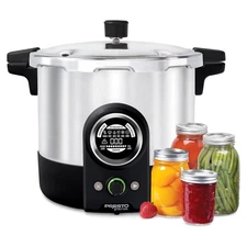 Presto 16 Quart Digital Pressure and Water Boiling Canner, LED Digital Display