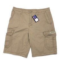 Vintage Y2K UnionBay Tan Brown Khaki Beige Cargo Shorts Bottoms Size 36 B3