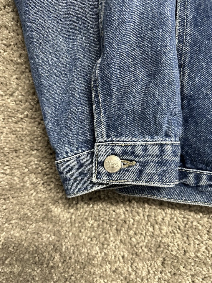 Vintage Marithe Francois Girbaud Denim Trucker Jacket Sz Mens 3XL Multi Pocket - Image 2 of 4