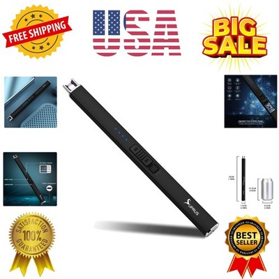 Electric Lighter Arc Windproof Flameless USB Rechargeable Lighter with  Safety
