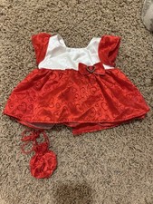Build A Bear Valentine s Day Red Dress And Purse RARE Retired 14