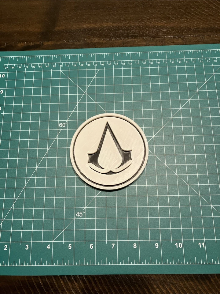 3D Printed Assassin’s Creed Logo Sign Display Fan Art Video Game Assassins - Image 2 of 4
