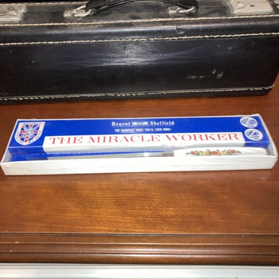 Vintage REGENT SHEFFIELD ''The Miracle Worker'' 7'' Knife New In Box NOS Sealed