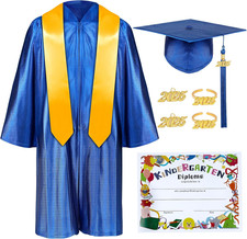 Kindergarten Graduation Cap and Gown Set with Tassel 2026 Charms Graduations Sto