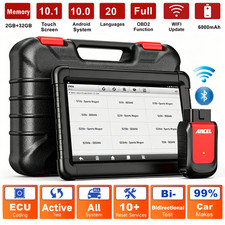 10 Android Tablet OBD2 Scanner Bluetooth Bi-d...