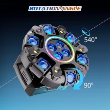 6 Arms 180W Laser RGBW LED Moving Head Light Disco Stage Lighting Beam DMX512