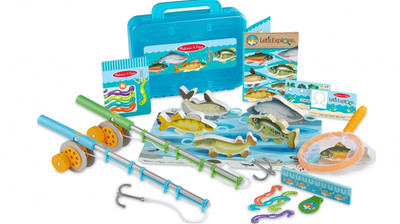 Melissa & Doug Let's Explore! Spielzeug-Angelset für draußen | Rollenspiel